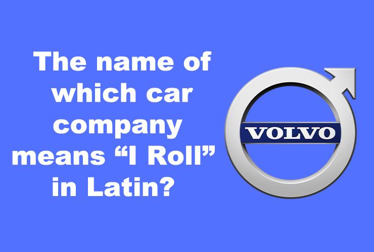 The name of which car company means "I Roll" in Latin?