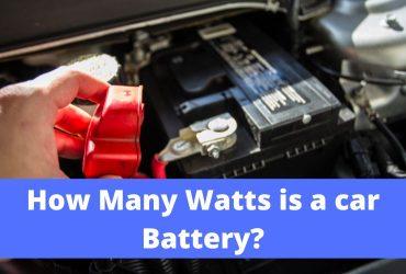 How many watts is a car battery