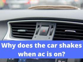 Why does the car shakes when ac is on