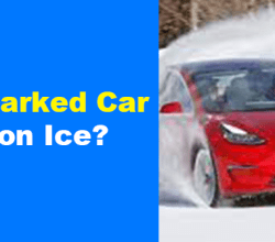 Can a parked car slide on ice?