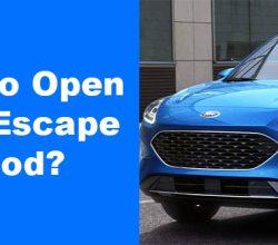 How to open Ford Escape hood